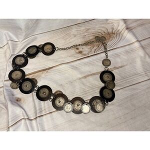 Talk Of The Walk Boho Western Cowgirl Belt Circle Concha's Leather Discs 44" Max